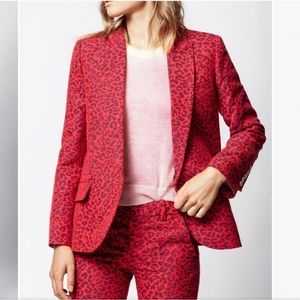 Zadig & Voltaire - Viking Jac Leo Blazer in Passion.